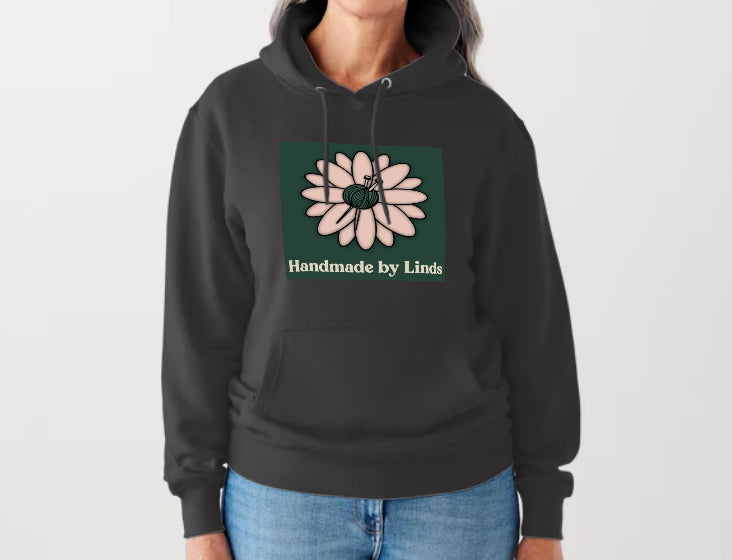 Handmade by Linds Hoodie - Daisy Logo