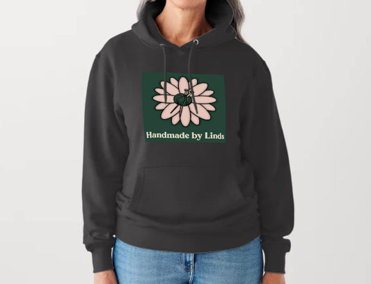 Handmade by Linds Hoodie - Daisy Logo