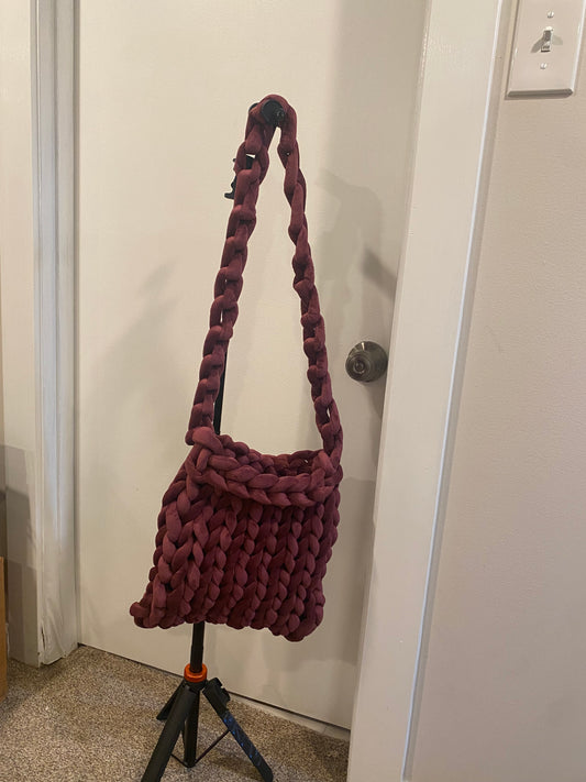 ‘DALLON’ bag - Midi - in Eggplant