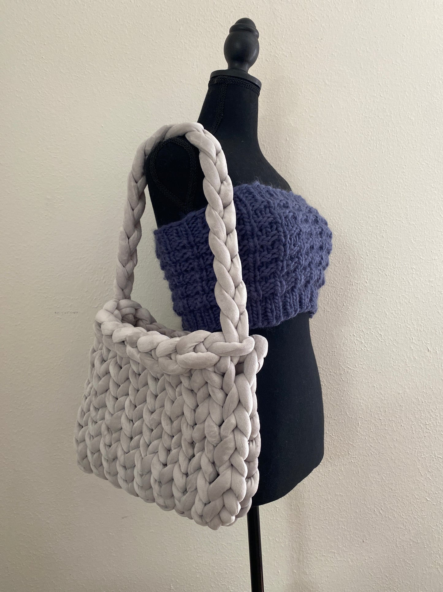 ‘DALLON’ bag - Midi - in Soft Grey
