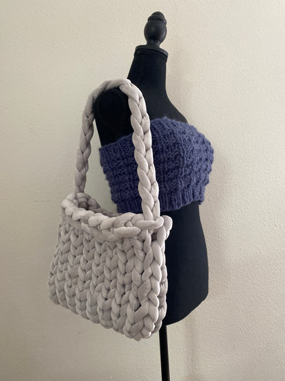 ‘DALLON’ bag - Midi - in Soft Grey