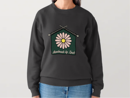 ‘Hot Girls Wear Handmade’ Crew Neck Sweatshirt