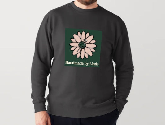 Handmade by Linds Crew Neck Sweatshirt - Daisy Logo