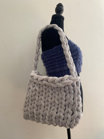 ‘DALLON’ bag - Midi - in Soft Grey