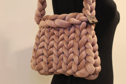 Velvet Chunky Knit Bag - Mini - CUSTOM ORDER