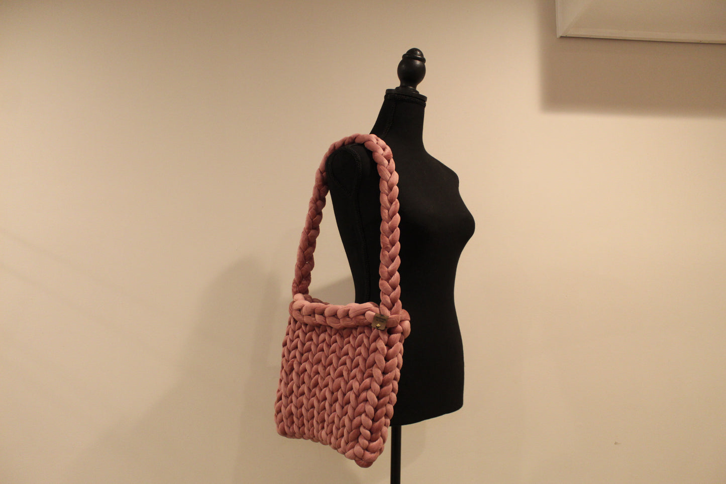 Velvet Chunky Knit Bag - Midi - CUSTOM ORDER