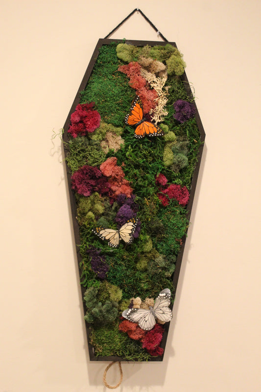 Preserved Moss Wall Art - Coffin