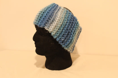 Merino Wool Knit Winter Headband in WATERFALLS